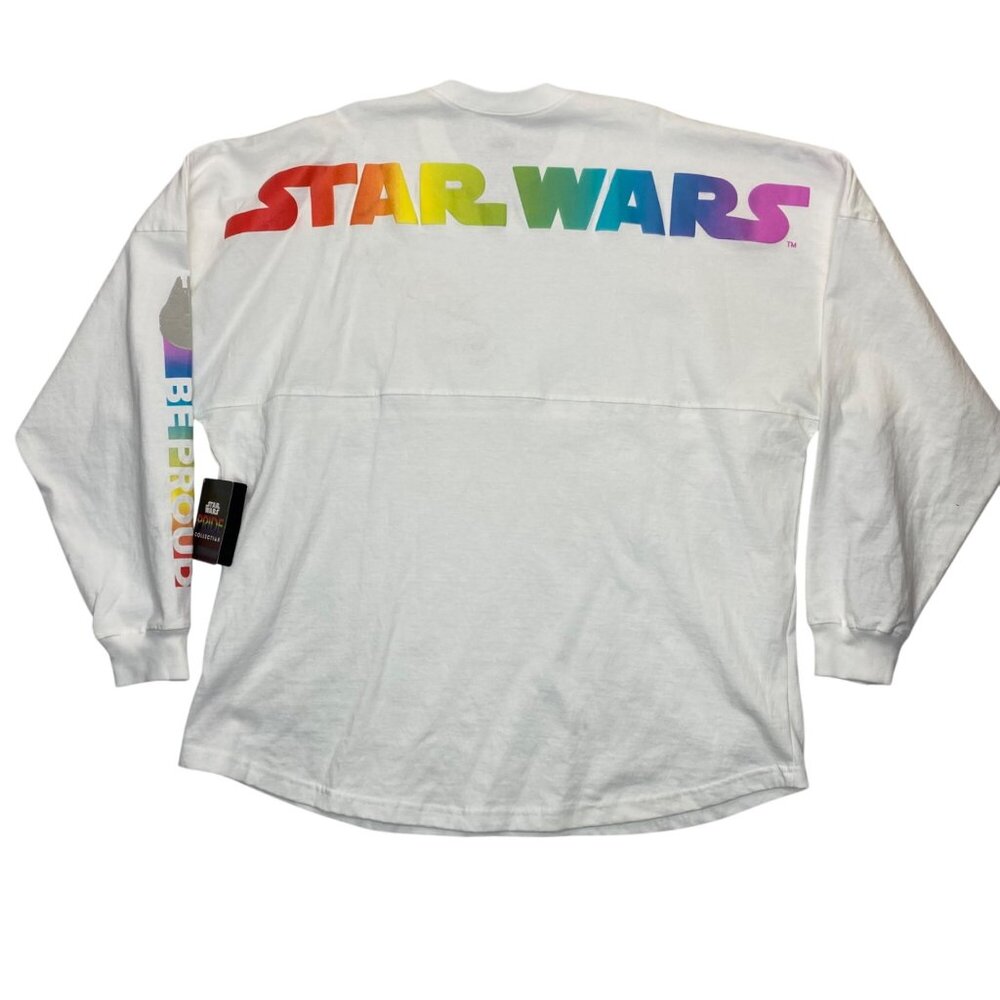 Disney Star Wars Pride Collection Spirit Jersey Long Sleeve Pullover Adult SZ XL